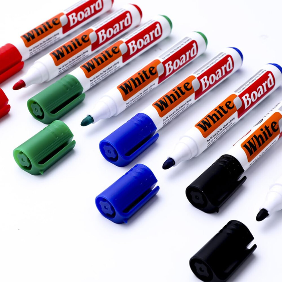 12 PCS Whiteboard Markers Erasable, Whiteboard Pens with Large Capacity Ink, Dry Wipe Pens for Whiteboard, White Board Markers Erasable