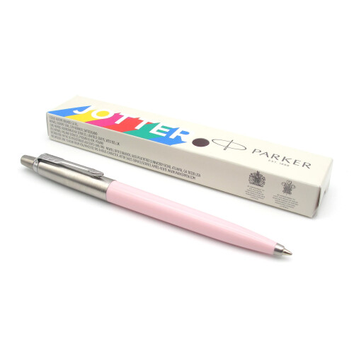 Parker Jotter Originals Ballpoint Pen - Baby Pink Pastel Finish - Retro Collection - Blue Ink - Gift Boxed