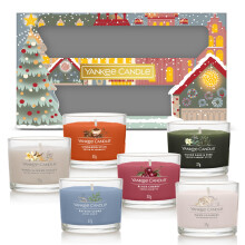 Scented Candles Gift Set | 6 Mini Filled Votive Candles | Perfect Christmas Gifts for Women | Passport to the Holidays Collection, Signature
