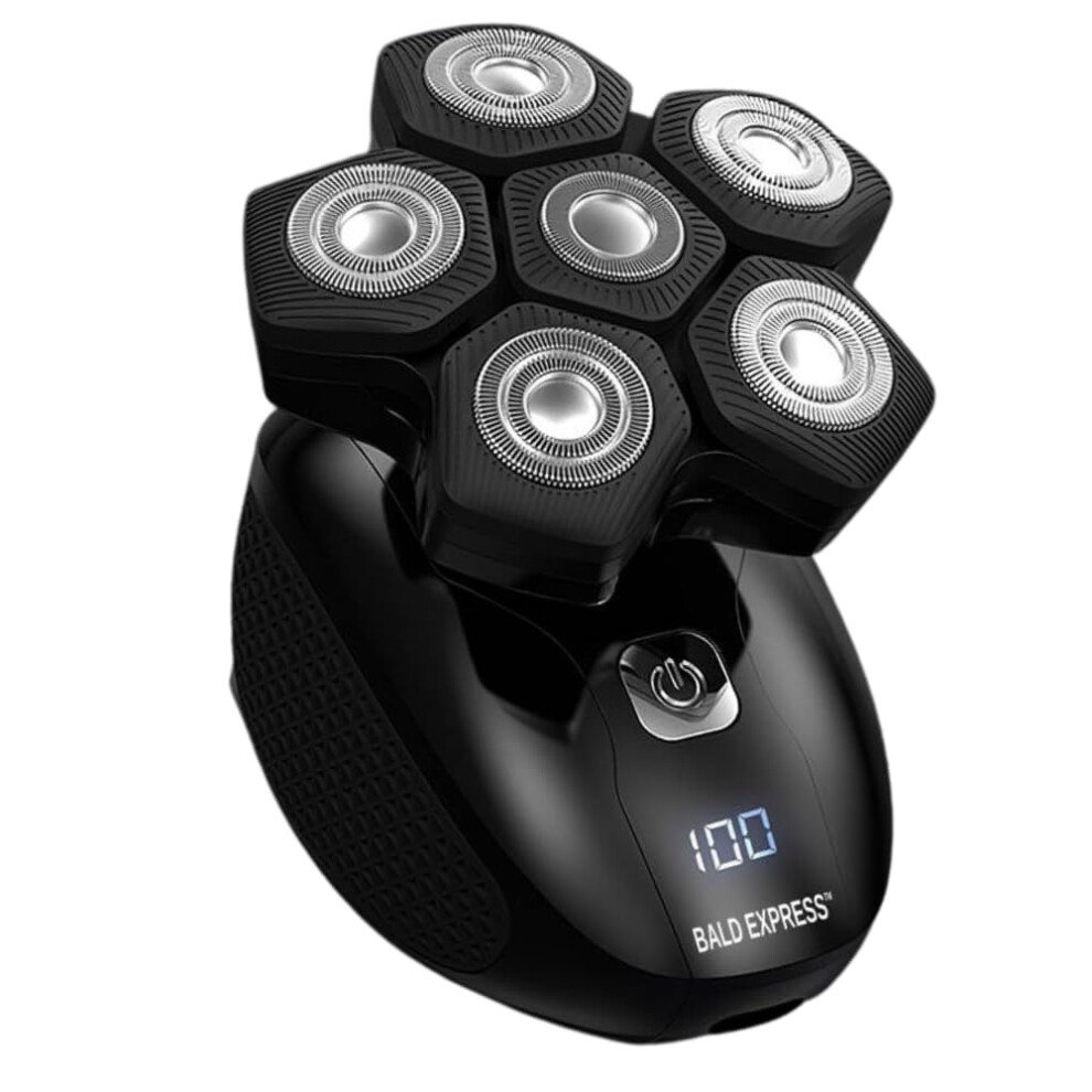 The Bald Express Electric Head Shavers for Bald Men - The Bald Brothers - 5 in 1 Mens Cordless Grooming Kit | Electric Shaving for Bald Men | USB