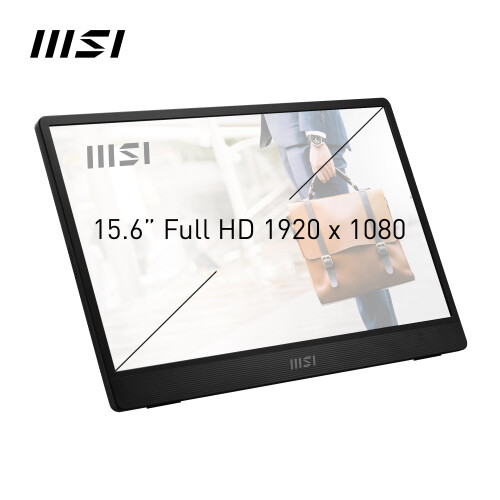 MSI Monitor Portátil - MSI - PRO MP161 E2U - 15,6 polegadas - Full HD 1920x1080 - Tecnologia Amiga dos Olhos 1