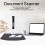 8MP USB Visualiser/Document Camera, A4 Format Document Scanner, Multi-Language OCR Document Camera Scanner, for Remote Learning with Zoom, OBS and for 2