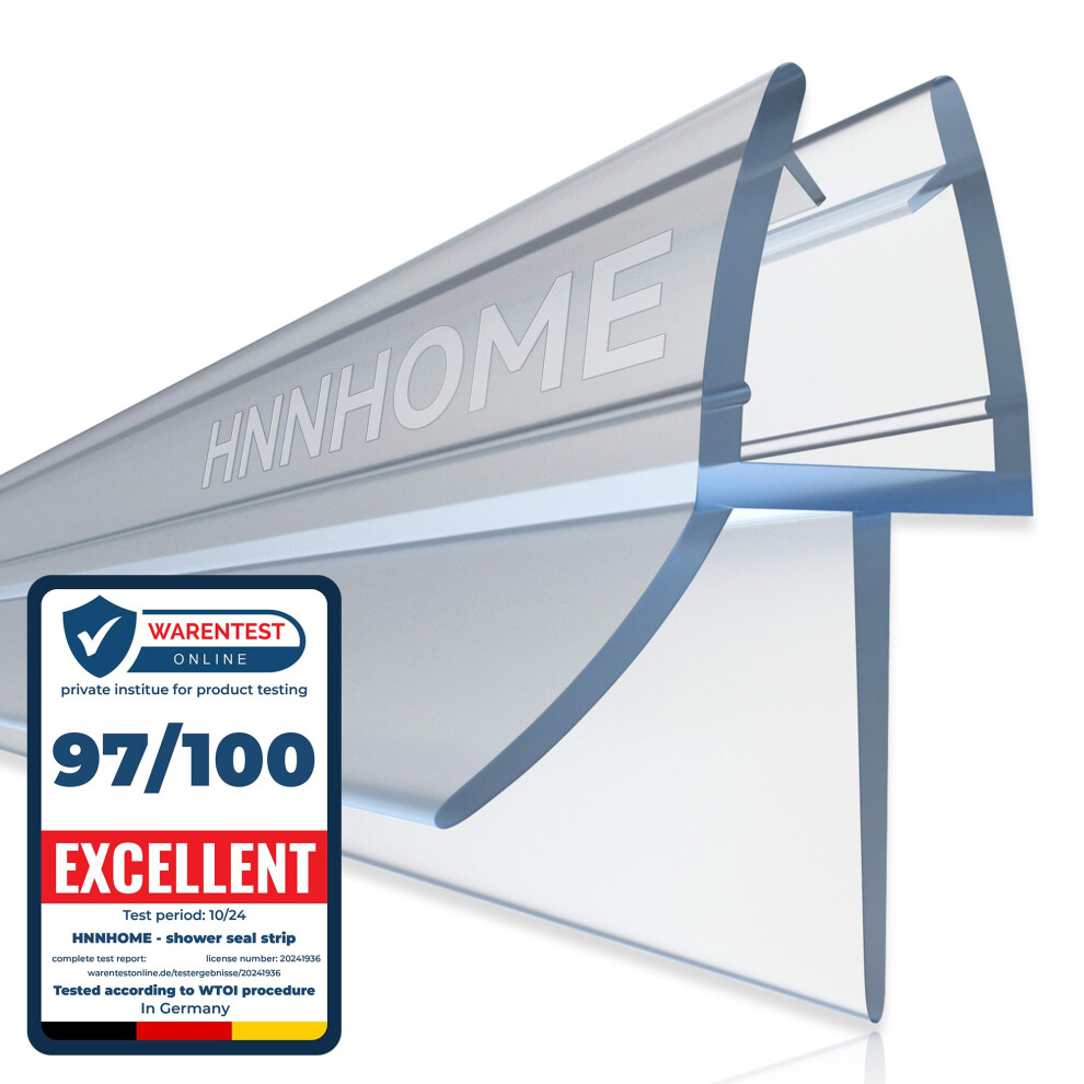 Bath Shower Screen Door Seal Strip For 4-6Mm Glass Up To 20Mm Gap 741459442675