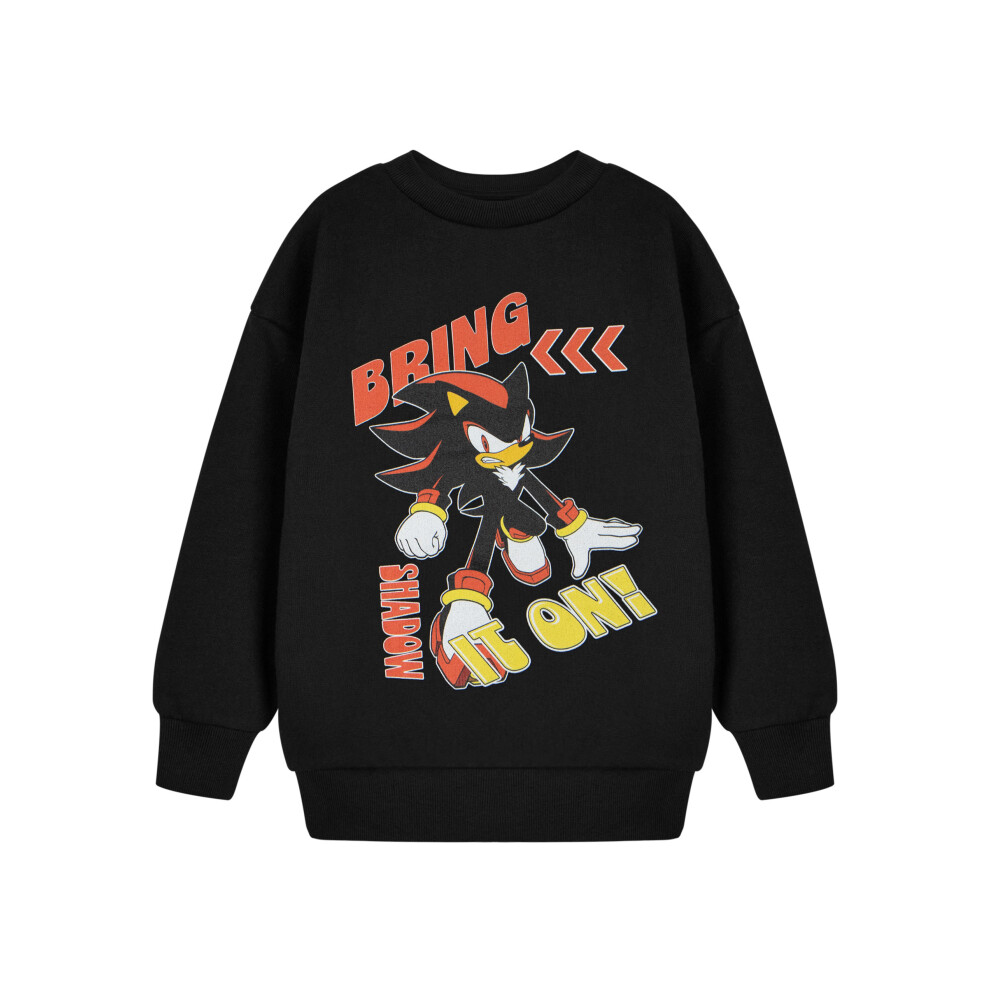 (7-8 Years) Sonic The Hedgehog Sweatshirt (Boys Black)