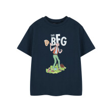 (11-12 Years) Roald Dahl Short Sleeved T-Shirt (Unisex Kids Blue)