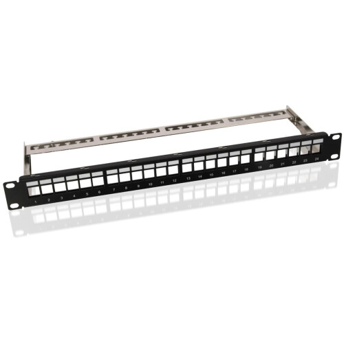 MicroConnect CAT6 24-Port 19" Patchpanel, PP-027