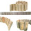 (7) Wooden Log Roll Garden Edging, Half Rounded Log rolls Garden Edging Borders 4