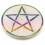 Incense Holders Soapstone Disc Incense Holder 8cm Pentagon 2