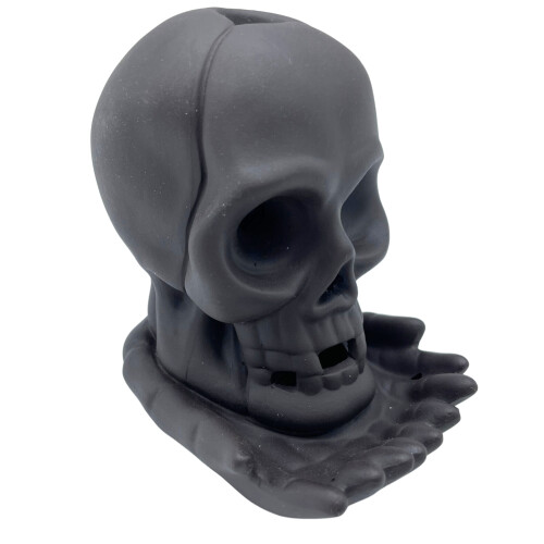Backflow Incense Burner Weeping Skull (with light) Backflow Incense Burner