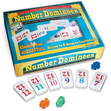 Puremco PND12 D12 Number Dominoes-MexicanTrain