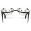 Pets Stop RDB17-L Visions Double Elevated Dog Bowl - Large 1