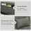 Homcom HOMCOM 4-in-1 Pull Out Sleeper Chair Bed with Pockets, Charcoal Grey 7
