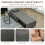 Homcom HOMCOM 4-in-1 Pull Out Sleeper Chair Bed with Pockets, Charcoal Grey 6