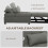 Homcom HOMCOM 4-in-1 Pull Out Sleeper Chair Bed with Pockets, Charcoal Grey 5