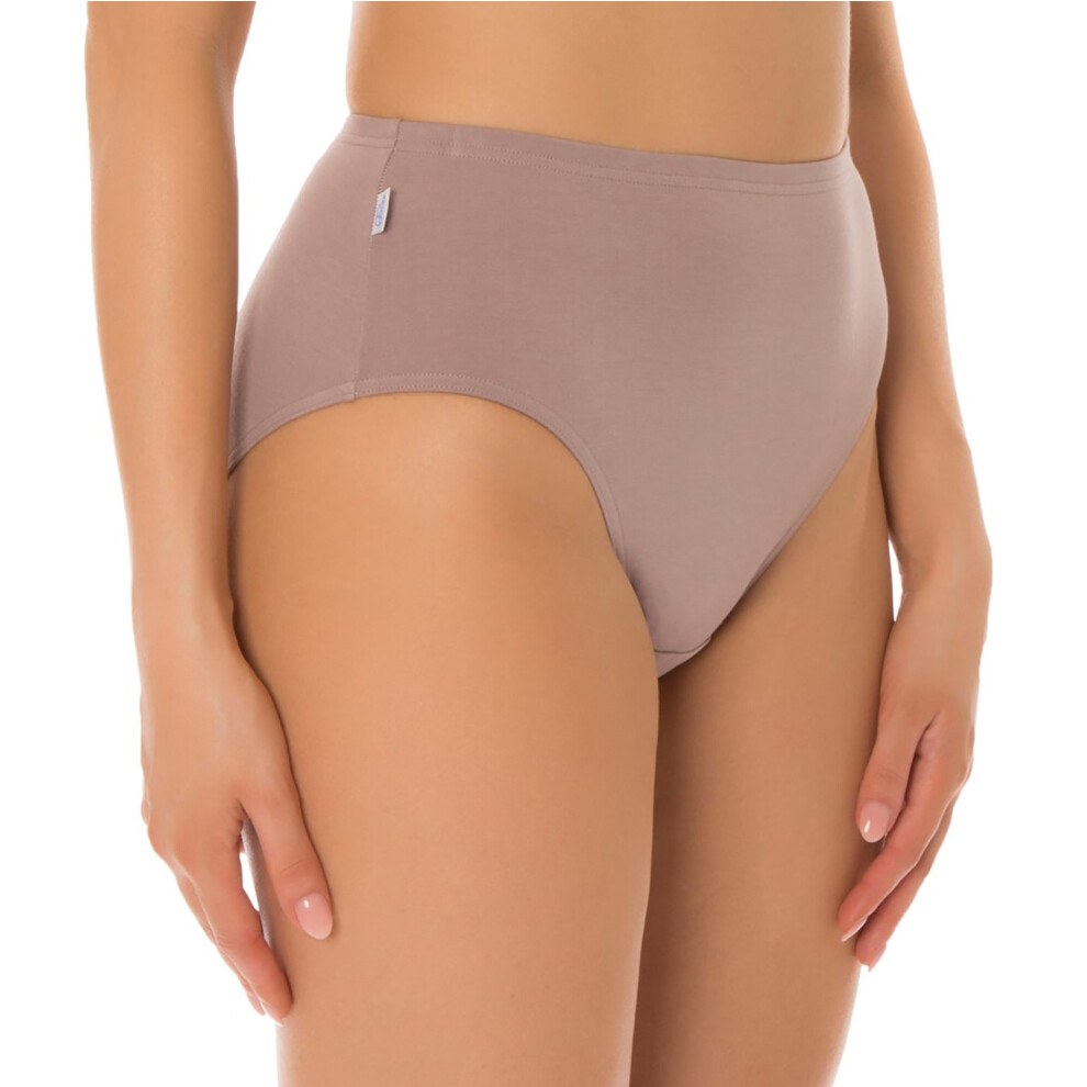 (18) Sloggi Originals Hikini Womens Underwear Undies Panties Briefs Brown Tan 1 Piece High Waisted Bikini