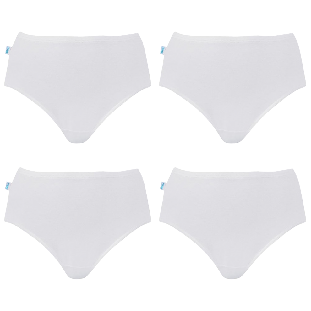 (12) 4 Pack Sloggi Originals Hikini Womens Underwear Undies Panties Briefs White High Waisted Bikini Bulk
