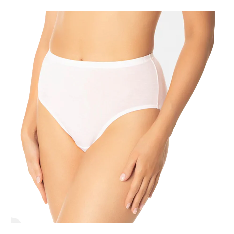 (16) Sloggi Originals Hikini Womens Underwear Undies Panties Briefs White 1 Piece High Waisted Bikini