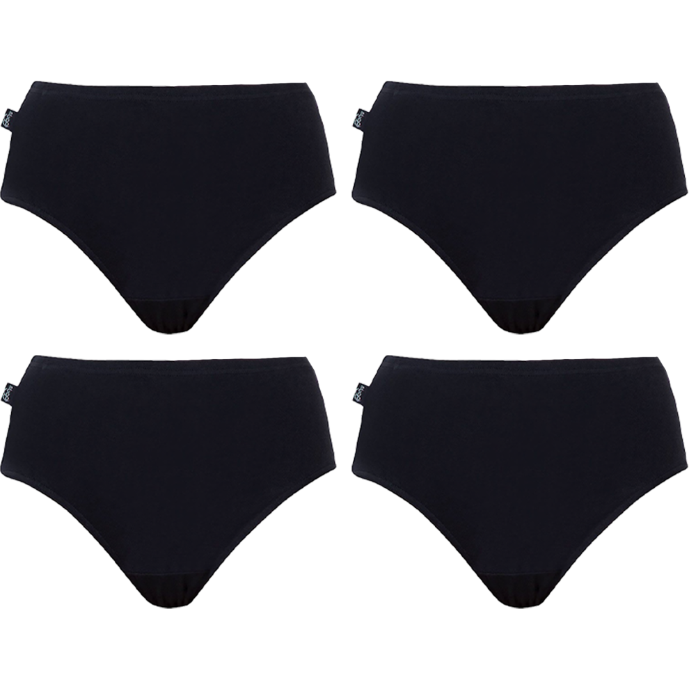 (16) 4 Pack Sloggi Originals Hikini Womens Underwear Undies Panties Briefs Black High Waisted Bikini Bulk