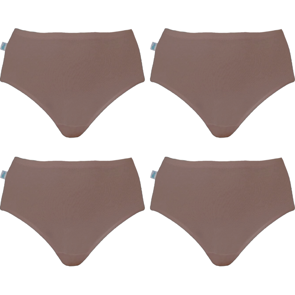 (12) 4 Pack Sloggi Originals Hikini Womens Underwear Undies Panties Briefs Brown Tan High Waisted Bikini Bulk