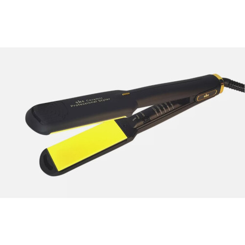SHE Wide Ceramic Gold Hair Straighteners Variable Temperature 1