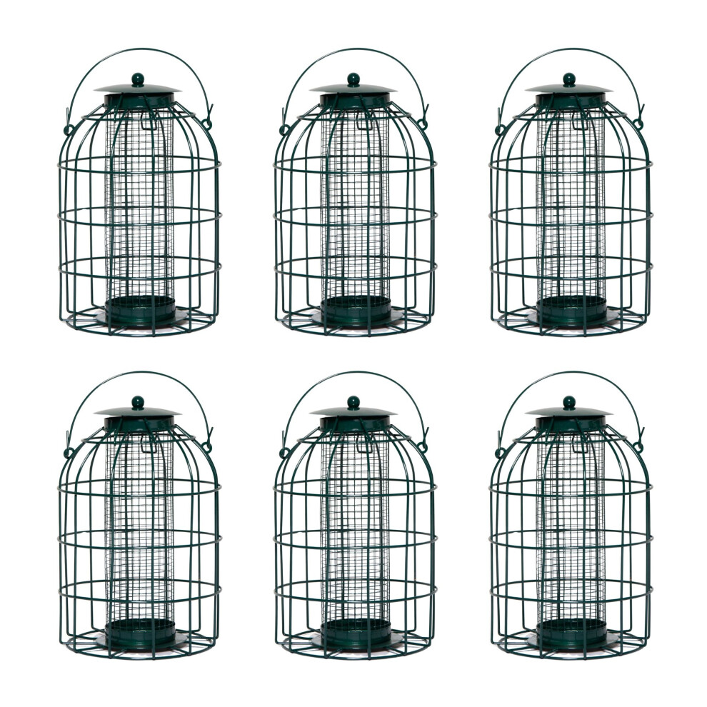 Rackhams Pack Of 6 Wild Bird Hanging Nut Feeder With Squirrel Guard - Image 6
