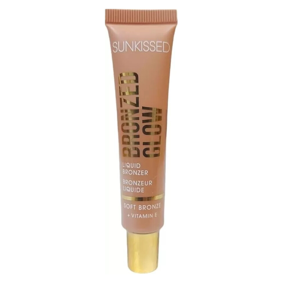 Sunkissed Bronzed Glow Liquid Bronzer Cream Soft Bronze 15ml Vitamin E