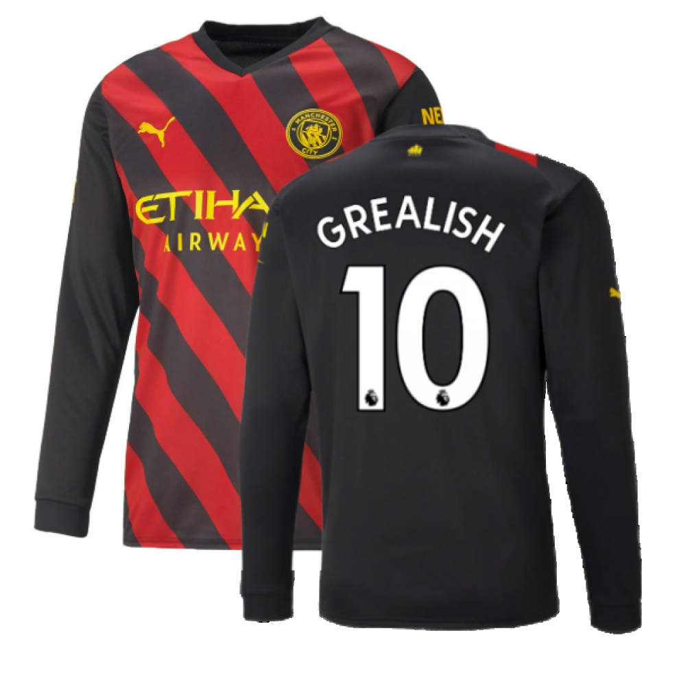 Puma (Xl) 2022-2023 Man City Long Sleeve Away Shirt (Grealish 10) Not,Specified