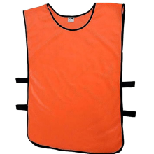 (Senior, Orange) Football Training Bibs Vests, 12 Pack Jerseys Bibs Breathable Adults Football Scrimmage Training Vests