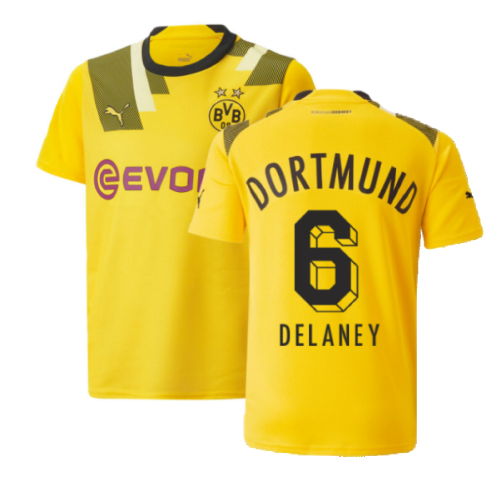 (SB) 2022-2023 Borussia Dortmund CUP Shirt (Kids) (DELANEY 6)