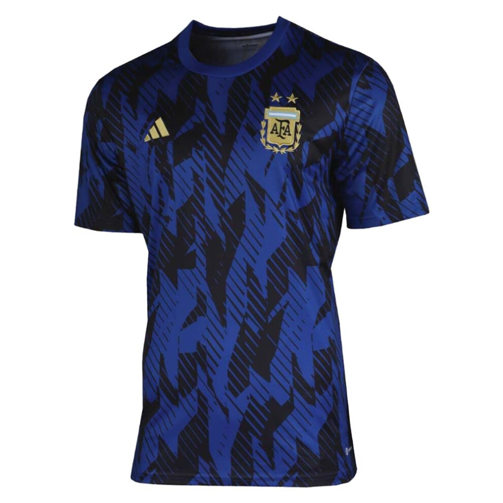 Adidas (Xl) 2022-2023 Argentina Pre-Match Shirt (Blue) Blue