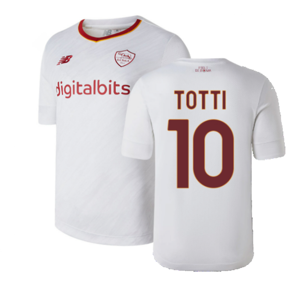 (L) 2022-2023 Roma Away Shirt (TOTTI 10)