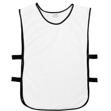 (Junior, White) Football Training Bibs Vests, 12 Pack Jerseys Bibs Breathable Adults Football Scrimmage Training Vests
