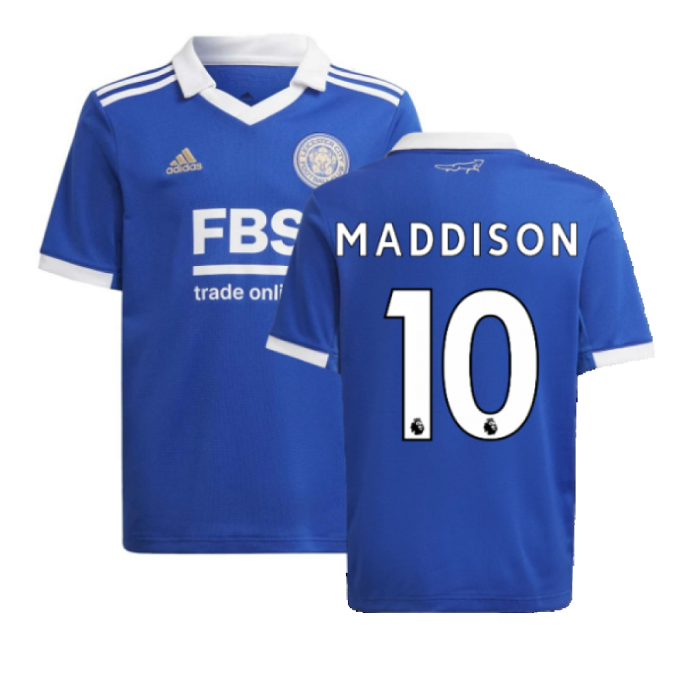 (XLB) 2022-2023 Leicester City Home Shirt (Kids) (MADDISON 10)