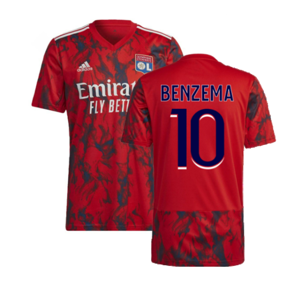 (XL) 2022-2023 Olympique Lyon Away Shirt (BENZEMA 10)