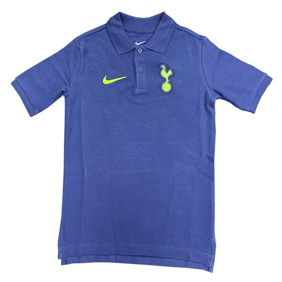 Nike (Xlb) 2022-2023 Tottenham Core Polo Shirt (Navy) - Kids Blue