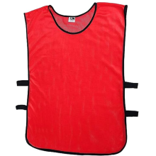 (Kids, Red) Football Training Bibs Vests, 12 Pack Jerseys Bibs Breathable Adults Football Scrimmage Training Vests