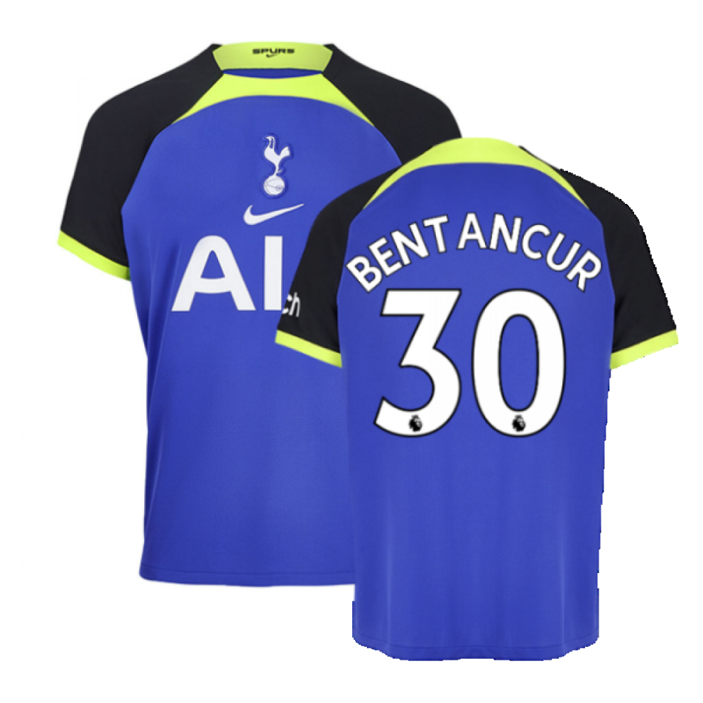 (L) 2022-2023 Tottenham Away Shirt (BENTANCUR 30)