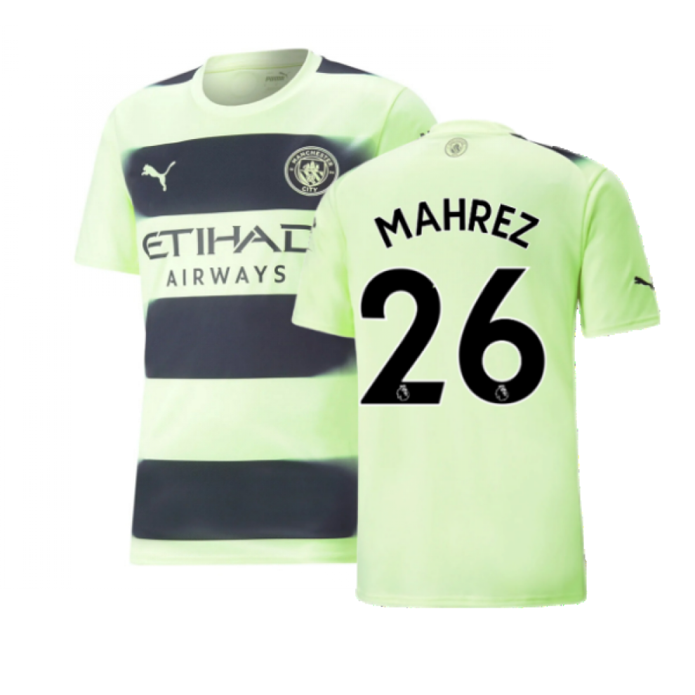 (L) 2022-2023 Man City Third Shirt (MAHREZ 26)