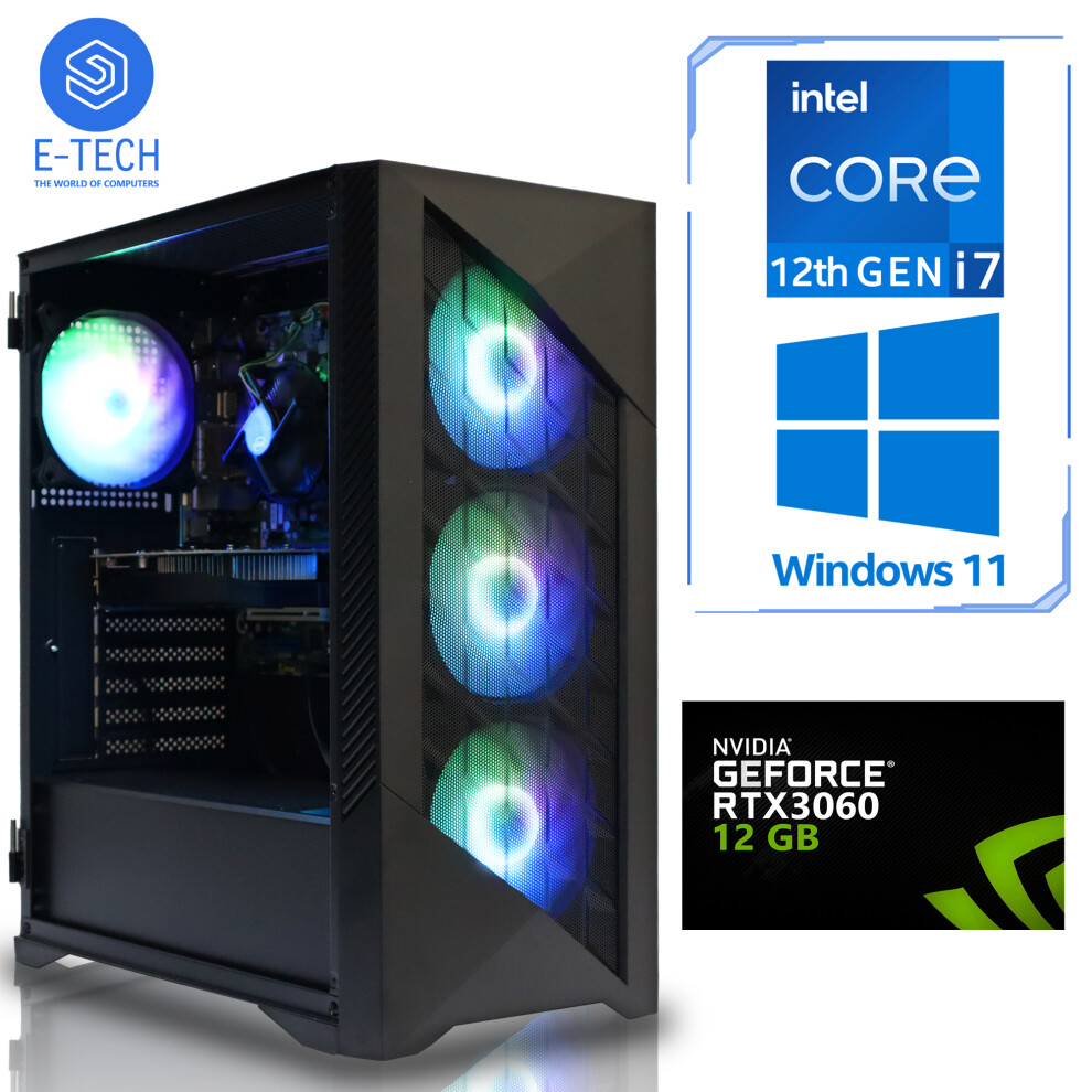 (256GB M.2) Gaming PC i7 12700KF 16GB -12GB RTX 3060 M.2 W11-image-OPC-PFYYM5G-NEW