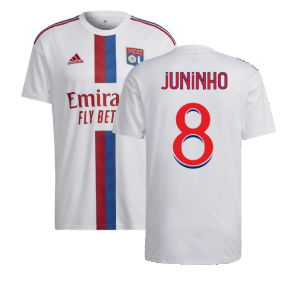 (3XL) 2022-2023 Olympique Lyon Home Shirt (JUNINHO 8)