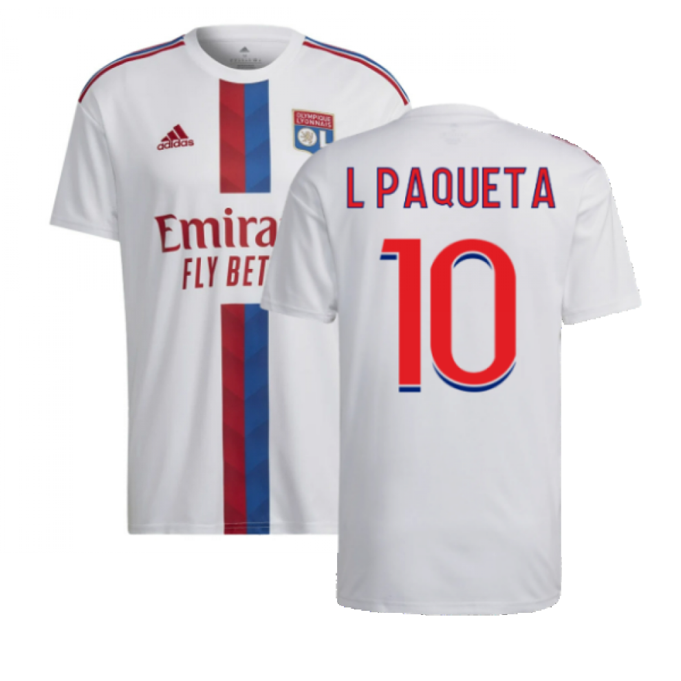 (M) 2022-2023 Olympique Lyon Home Shirt (L PAQUETA 10)