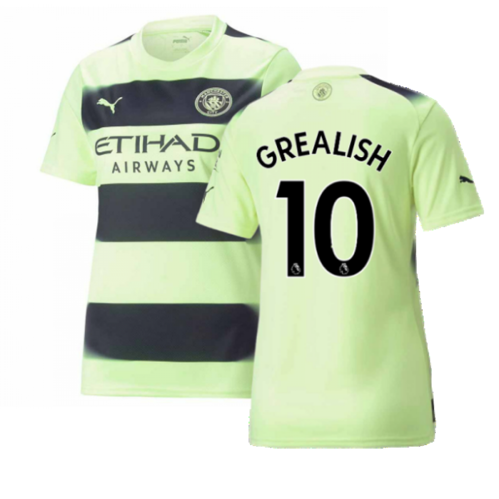 (XL) 2022-2023 Man City Third Shirt (Ladies) (GREALISH 10)