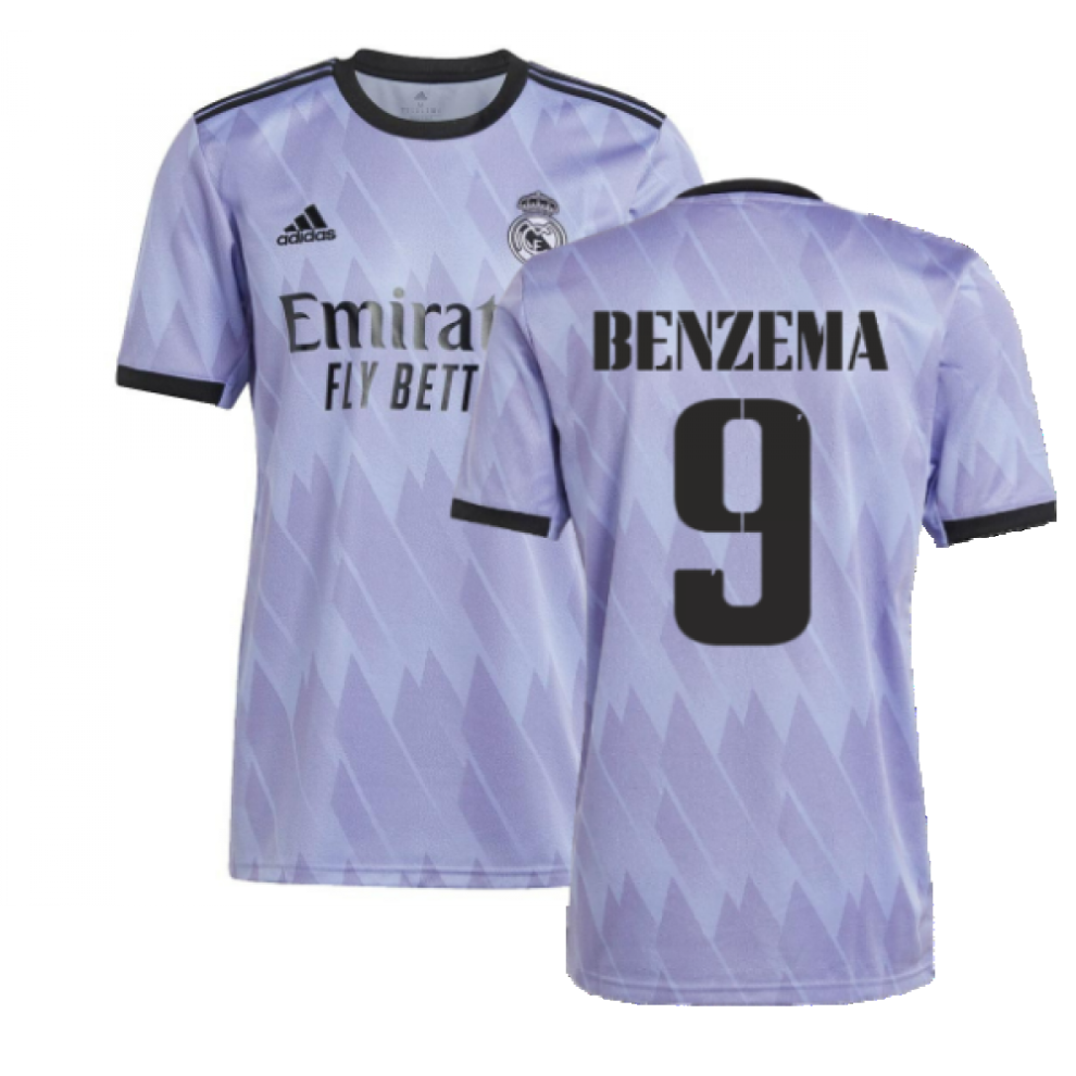 (3XL) 2022-2023 Real Madrid Away Shirt (BENZEMA 9)