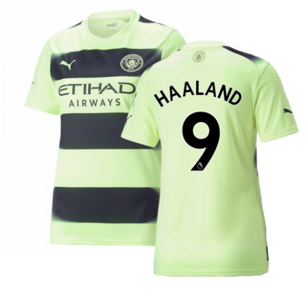 (L) 2022-2023 Man City Third Shirt (Ladies) (HAALAND 9)