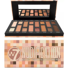 W7 Nudification Pressed Pigment Palette 16 High Impact Nude Colors