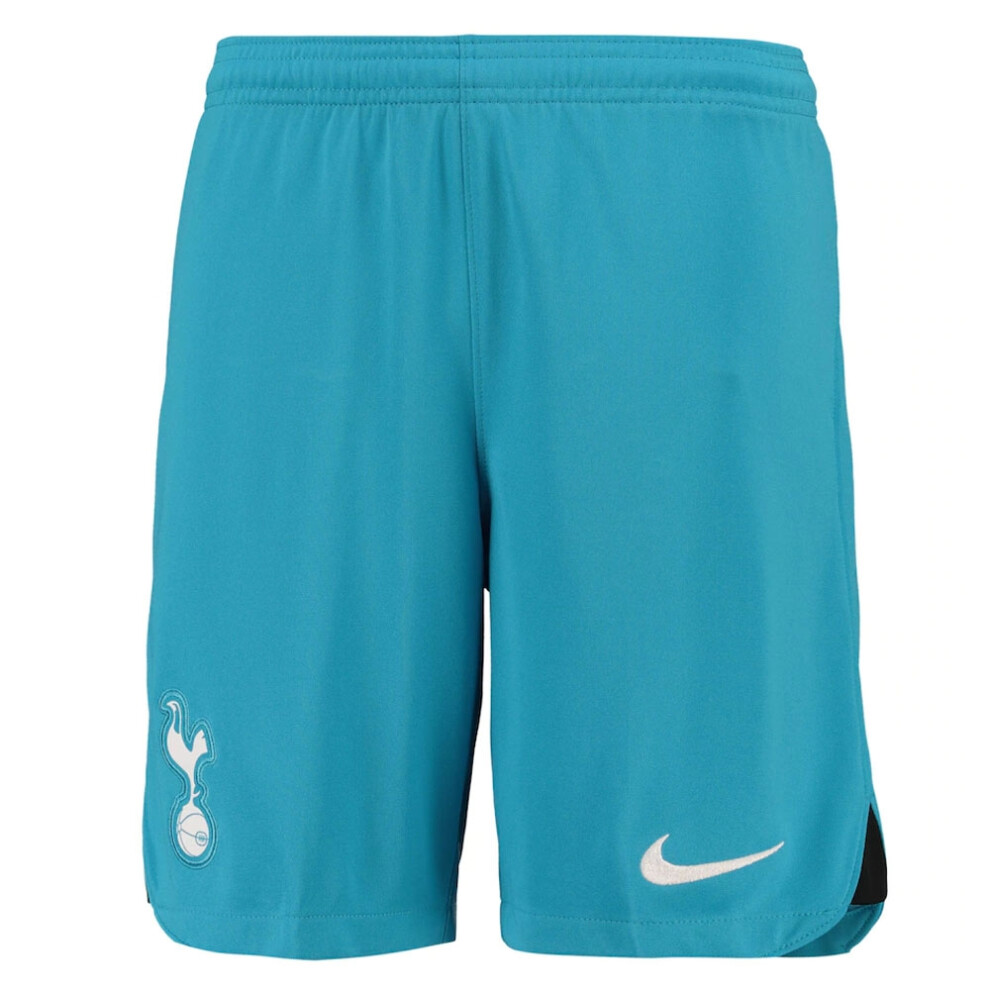 Nike (Xlb) 2022-2023 Tottenham Third Shorts (Dark Turquoise) - Kids Green
