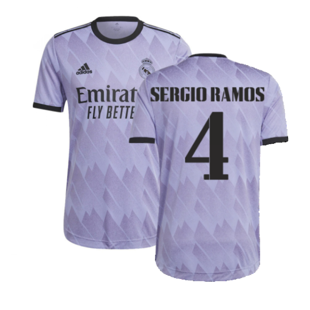 (XXL) 2022-2023 Real Madrid Authentic Away Shirt (SERGIO RAMOS 4)