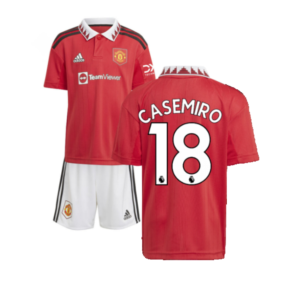 (2-3 Years) 2022-2023 Man Utd Home Mini Kit (CASEMIRO 18)