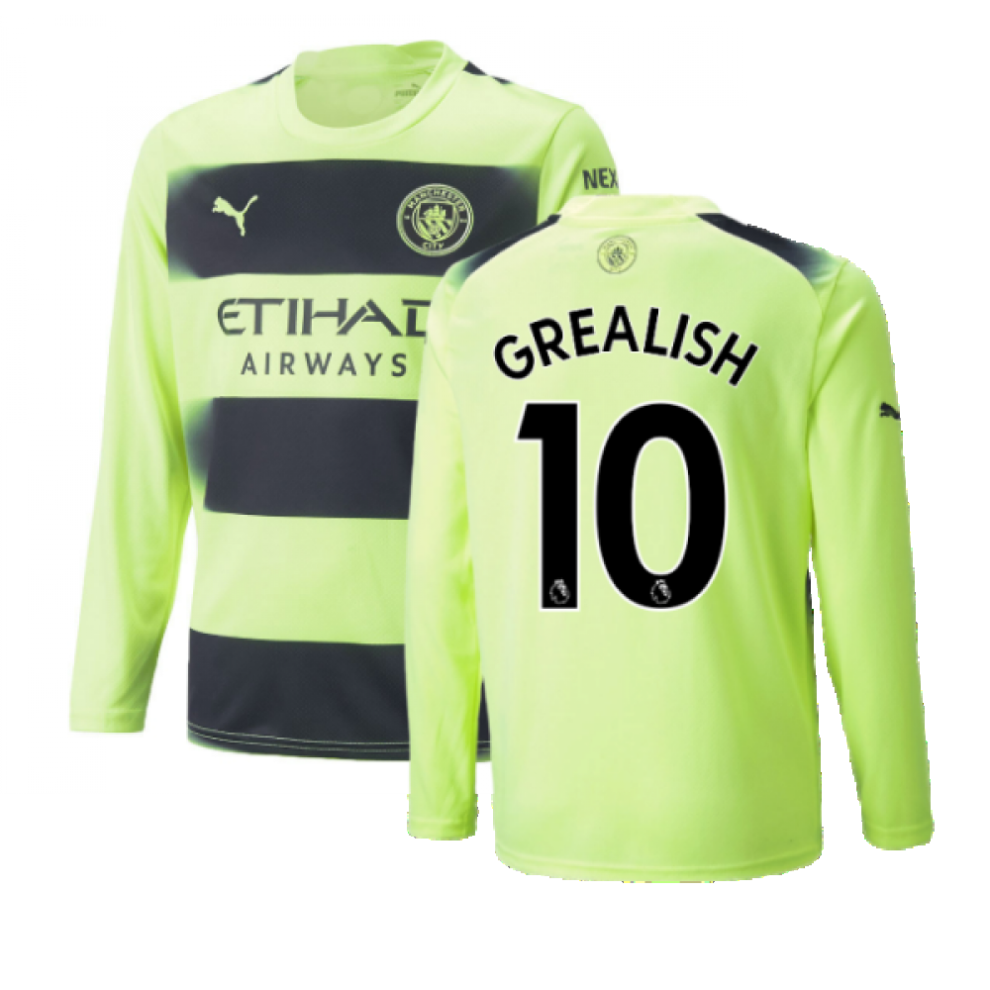 Puma (M) 2022-2023 Man City Long Sleeve Third Shirt (Grealish 10)