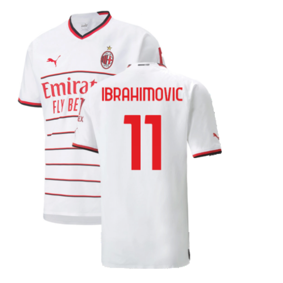 Puma (Xl) 2022-2023 Ac Milan Authentic Away Shirt (Ibrahimovic 11)